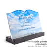 Plaque funéraire nuages 9 Plaquedeces.fr